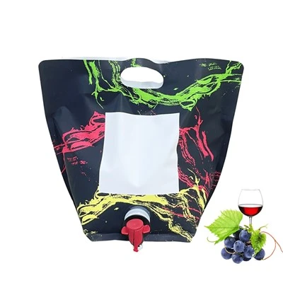 Confezione da 4 litri di vino rosso Stand Up Pouch con Vitop